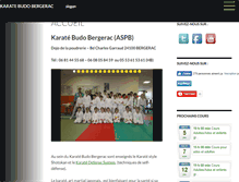 Tablet Screenshot of karate-budo-bergerac.fr